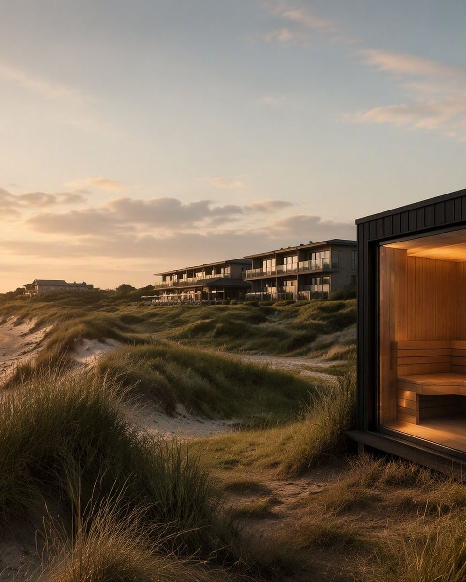 NORDKUR in den Dünen eines Küstenresorts